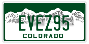 EVEZ95  license plate in CO