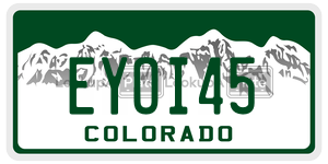 EYOI45  license plate in CO