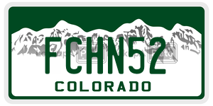 FCHN52  license plate in CO