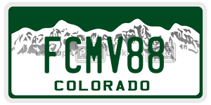 FCMV88  license plate in CO