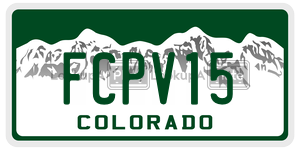 FCPV15  license plate in CO