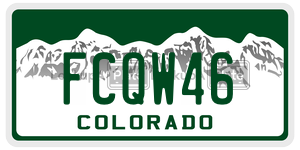 FCQW46  license plate in CO