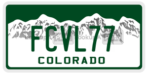 FCVL77  license plate in CO