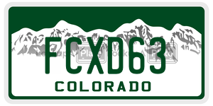 FCXD63  license plate in CO