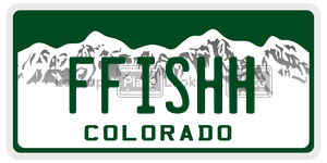 FFISHH  license plate in CO