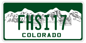 FHSI17  license plate in CO