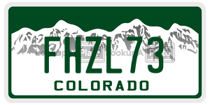 FHZL73  license plate in CO