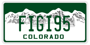 FIGI95  license plate in CO