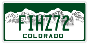FIHZ72  license plate in CO