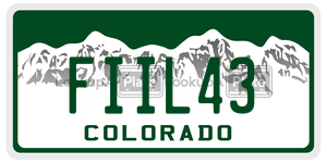 FIIL43  license plate in CO