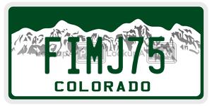FIMJ75  license plate in CO