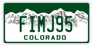 FIMJ95  license plate in CO