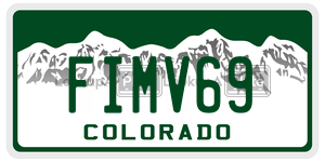 FIMV69  license plate in CO