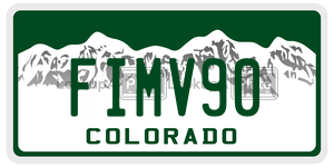 FIMV90  license plate in CO