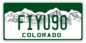 FIYU90  license plate in CO