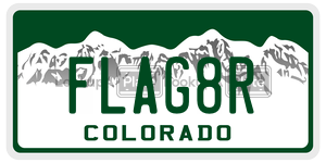 FLAG8R  license plate in CO