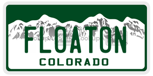 FLOATON  license plate in CO