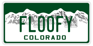 FLOOFY  license plate in CO