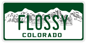 FLOSSY  license plate in CO