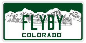 FLYBY  license plate in CO