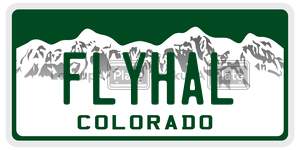 FLYHAL  license plate in CO