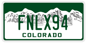 FNLX94  license plate in CO