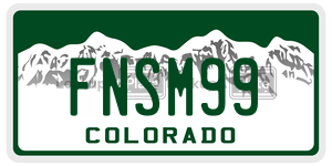 FNSM99  license plate in CO