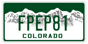 FPEP81  license plate in CO