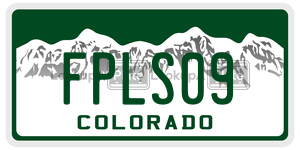 FPLS09  license plate in CO