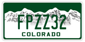 FPZZ32  license plate in CO