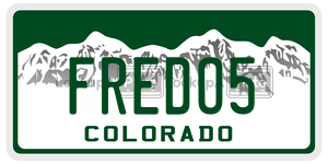 FREDO5  license plate in CO