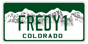 FREDY1  license plate in CO