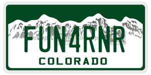 FUN4RNR  license plate in CO