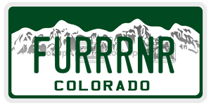 FURRRNR  license plate in CO