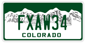 FXAW34  license plate in CO