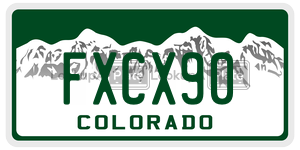 FXCX90  license plate in CO
