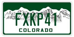 FXKP41  license plate in CO