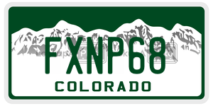 FXNP68  license plate in CO