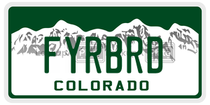 FYRBRD  license plate in CO