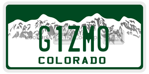 G1ZMO  license plate in CO