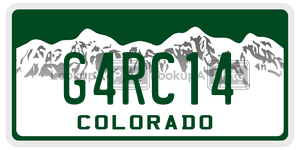 G4RC14  license plate in CO