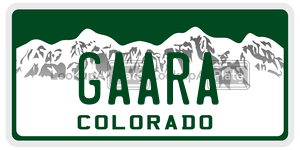 GAARA  license plate in CO