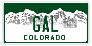 GAL  license plate in CO