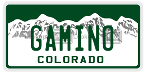 GAMINO  license plate in CO