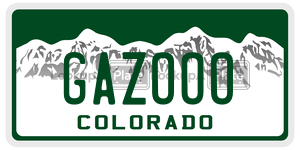 GAZOOO  license plate in CO