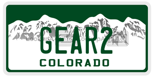 GEAR2  license plate in CO
