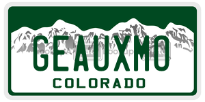 GEAUXMO  license plate in CO