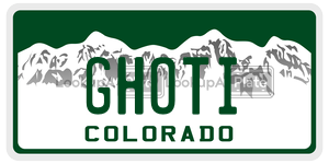 GHOTI  license plate in CO
