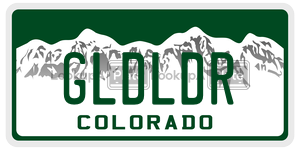 GLDLDR  license plate in CO