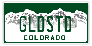 GLDSTD  license plate in CO